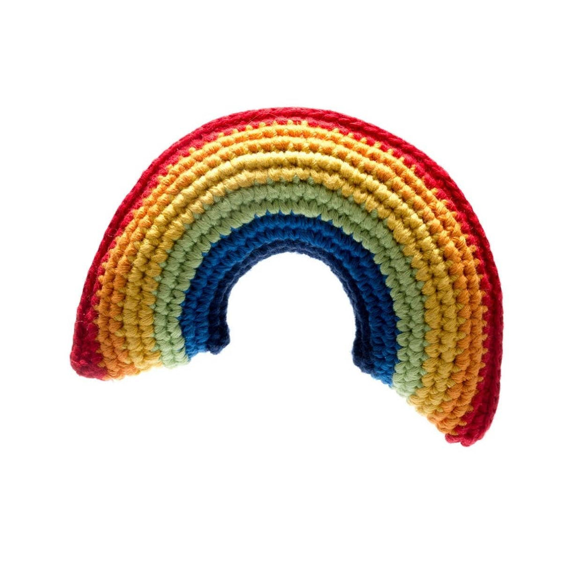 Crochet Rainbow Baby Rattle