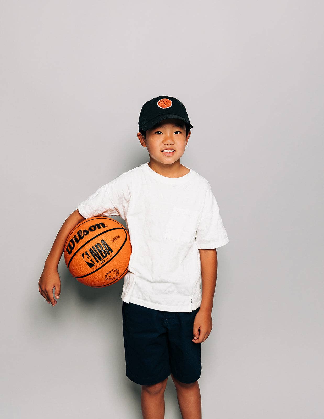 Basketball Patch Baseball Hat: Hunter Green / Toddler (1Y-4Y)