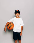 Basketball Patch Baseball Hat: Hunter Green / Toddler (1Y-4Y)
