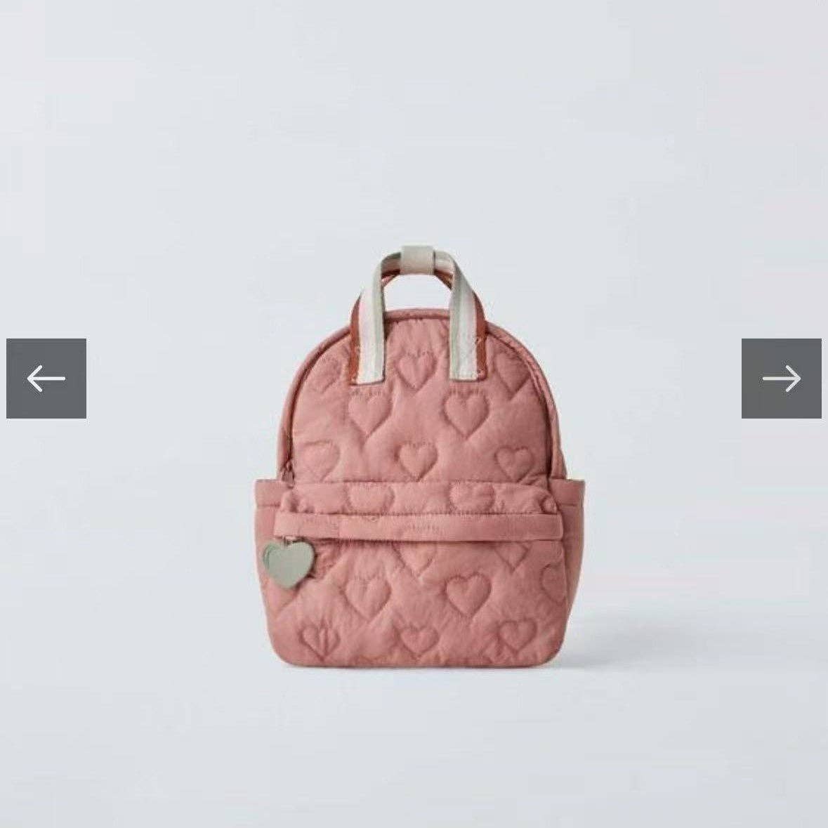Embroidered Heart Fleece-Insulated Backpack with Multiple Compartments: Pink