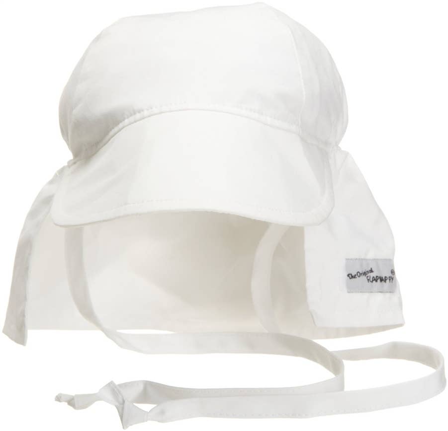 Kids UPF50+ Girls and Boys Original Flap Hat with Ties