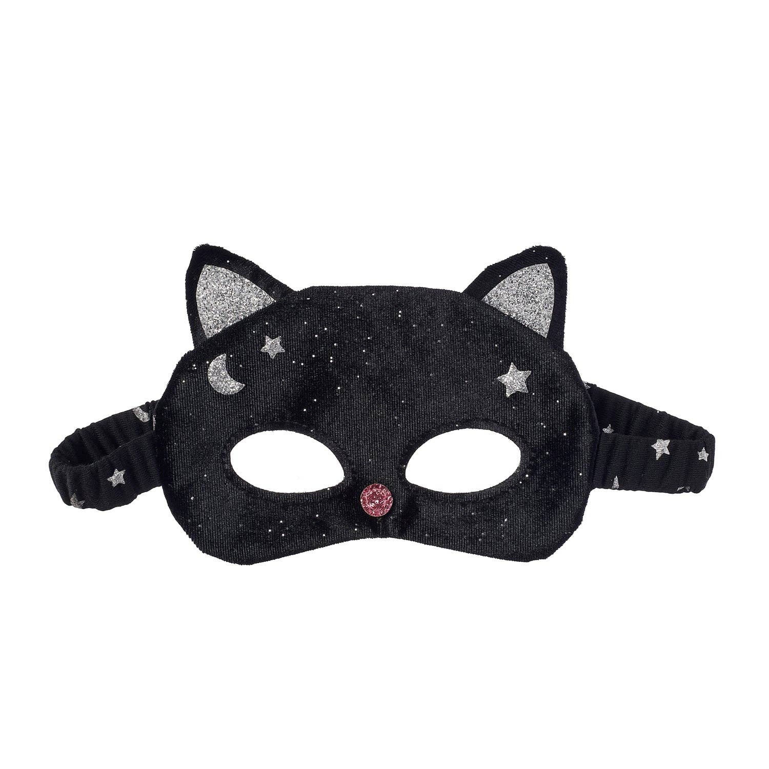 Velvet Black Cat Mask (3-10 Years)