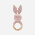 Teether Bunny Pink Rattle Spring Summer Baby Gift: Pink