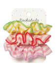 Candy Stripe 3 Pack Scrunchies