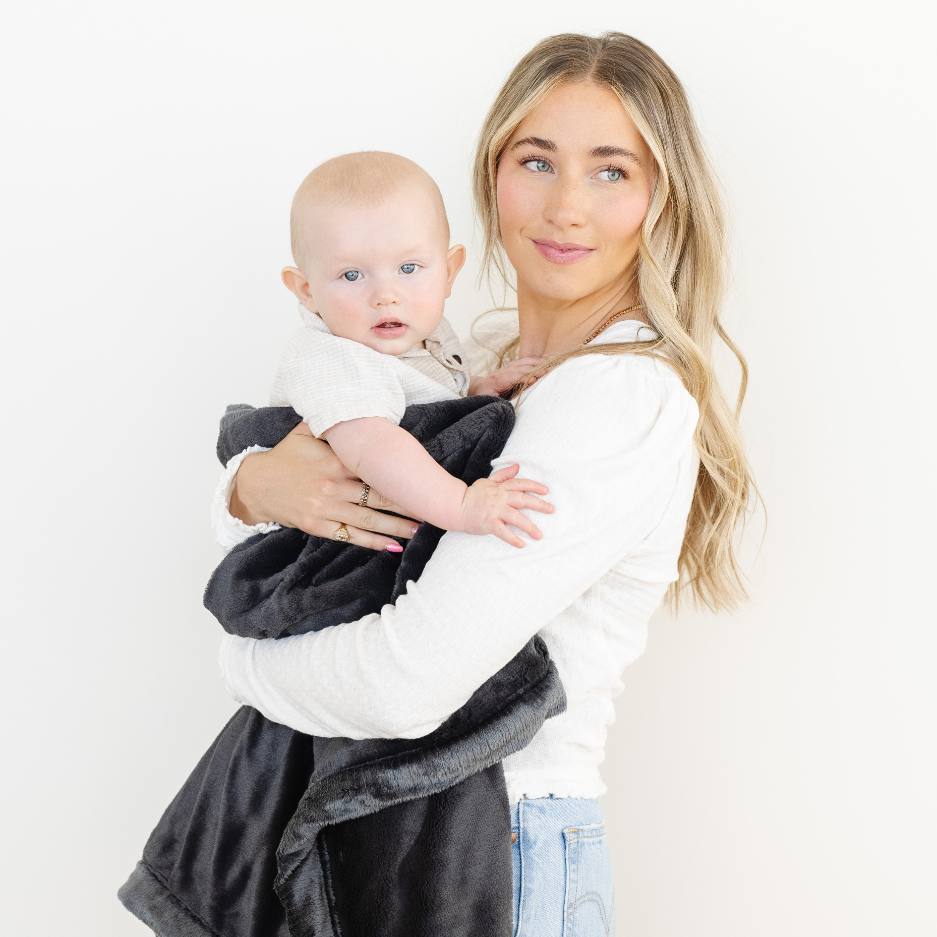 LUSH MINI BLANKETS: Chambray