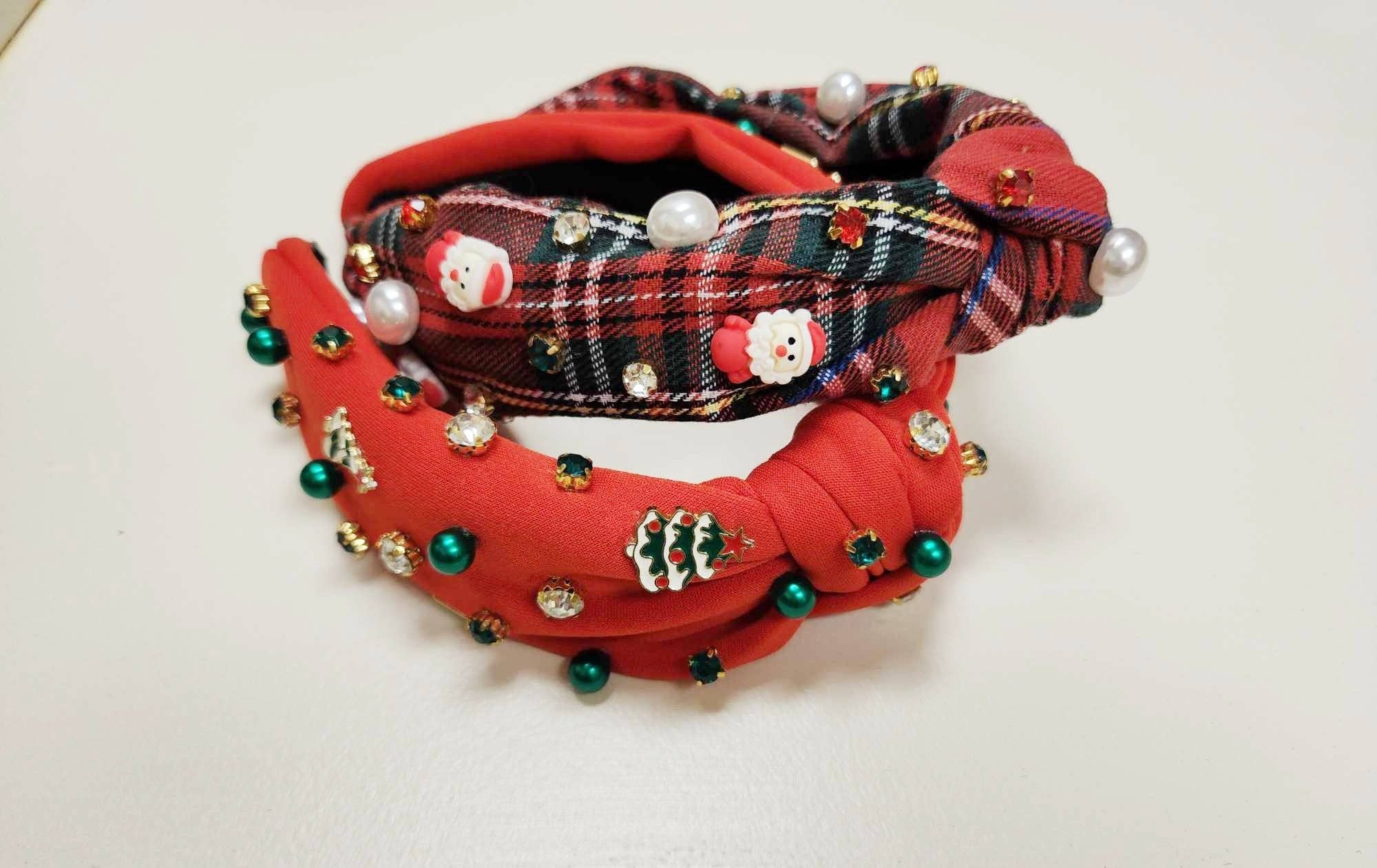 Beaded Headband - Santa&#39;s Helper