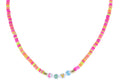 Kids "LOVE" Beads on Multi Rubber Sequin Necklace