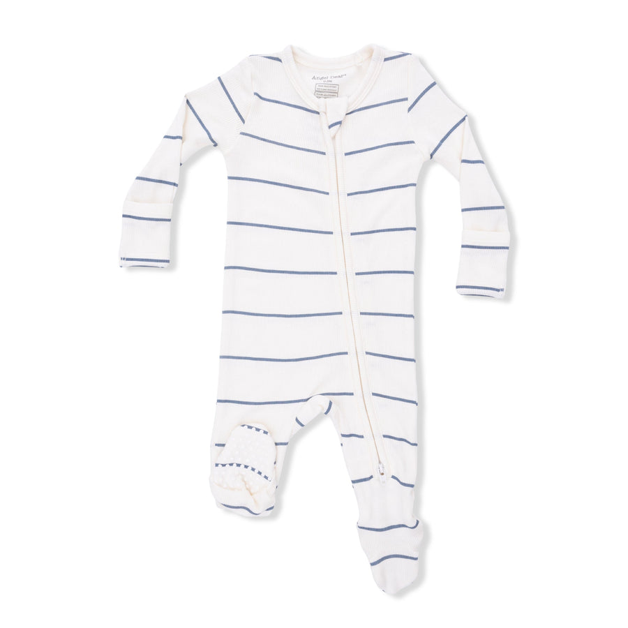 Angel Dear Vintage Stripe - 2 Way Zipper Footie