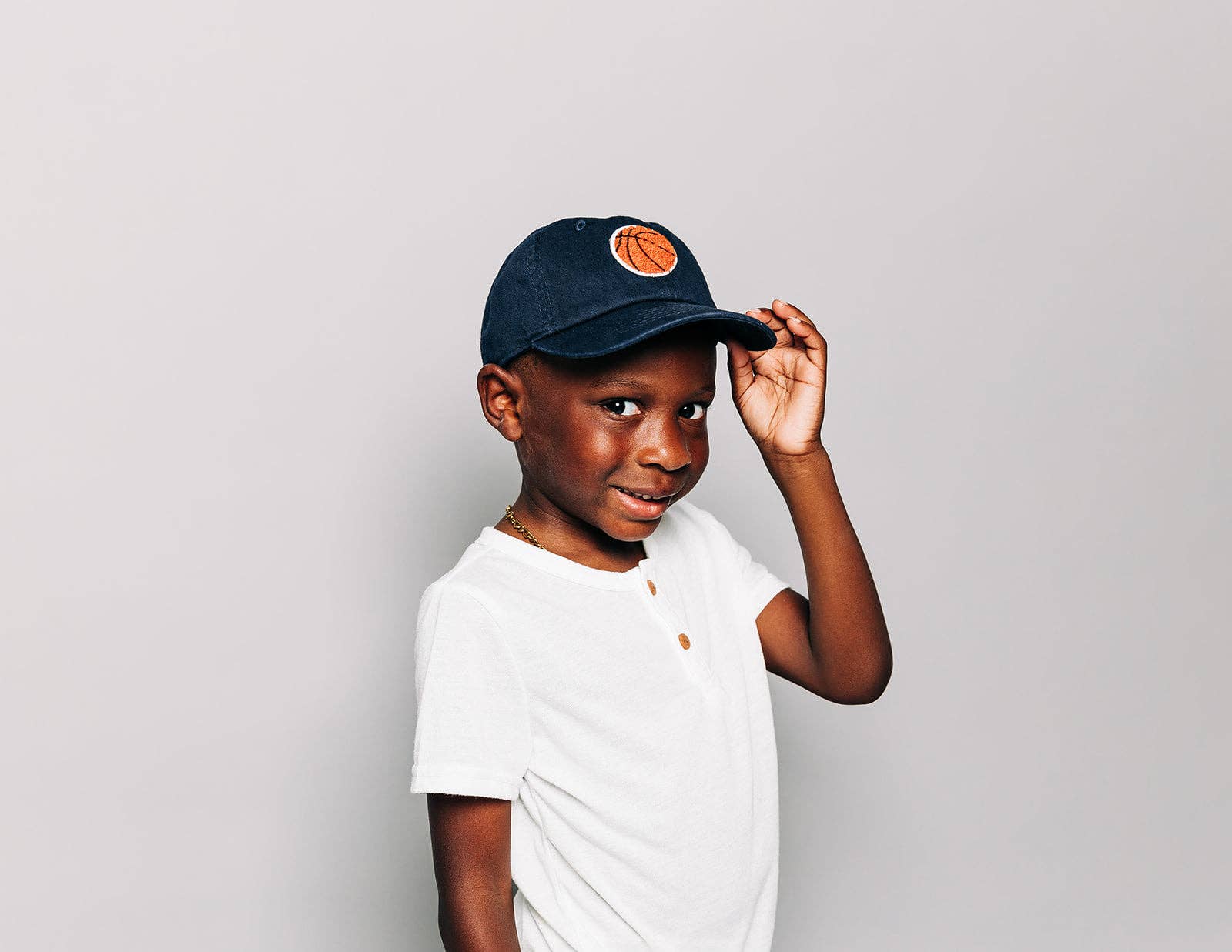 Basketball Patch Baseball Hat: Hunter Green / Toddler (1Y-4Y)