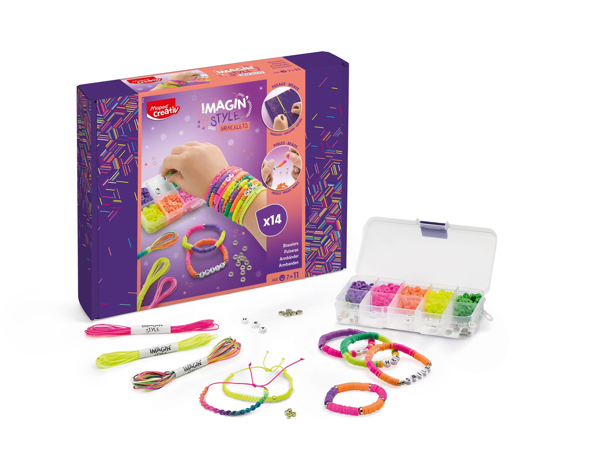 Creativ Imagin'Style Heishi Neon Bracelet Studio 25 Piece