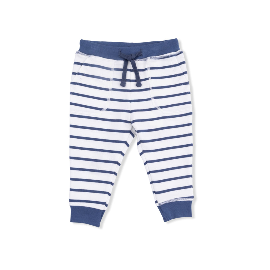 Angel Dear Oceana Stripe French Terry - Jogger Pant