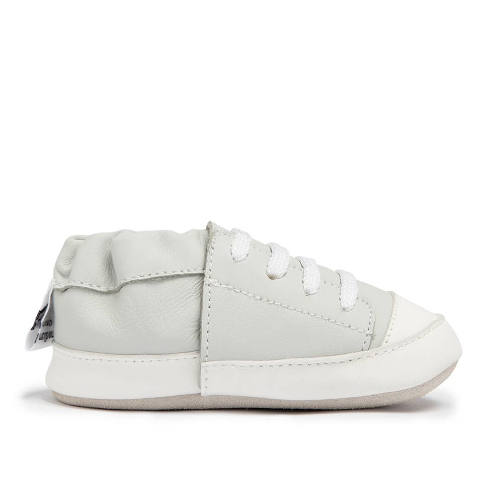Leather Baby Shoe Sneaker - Gray