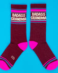 Badass Grandma Gym Crew Socks