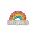 Rainbow Bamboo Crochet Rattle - 2 Colors!: Pastel / 6" Rattle
