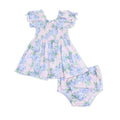 Angel Dear Hydrangeas - Smocked Twirly Dress and Bloomer
