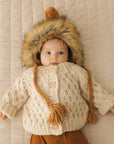 Baby Fisherman Knit Cardigan Sweater