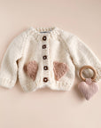 Heart Cardigan Baby Sweater