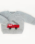 Fire Engine Crew Neck Sweater for Baby & Toddler