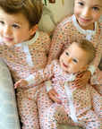Pumpkin Stripe Halloween Zip Baby Onesie