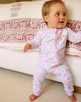 Mahjong Zip Baby Onesie
