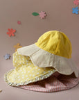 Petal Ruffle Reversible Sun Hat 3-6 Years
