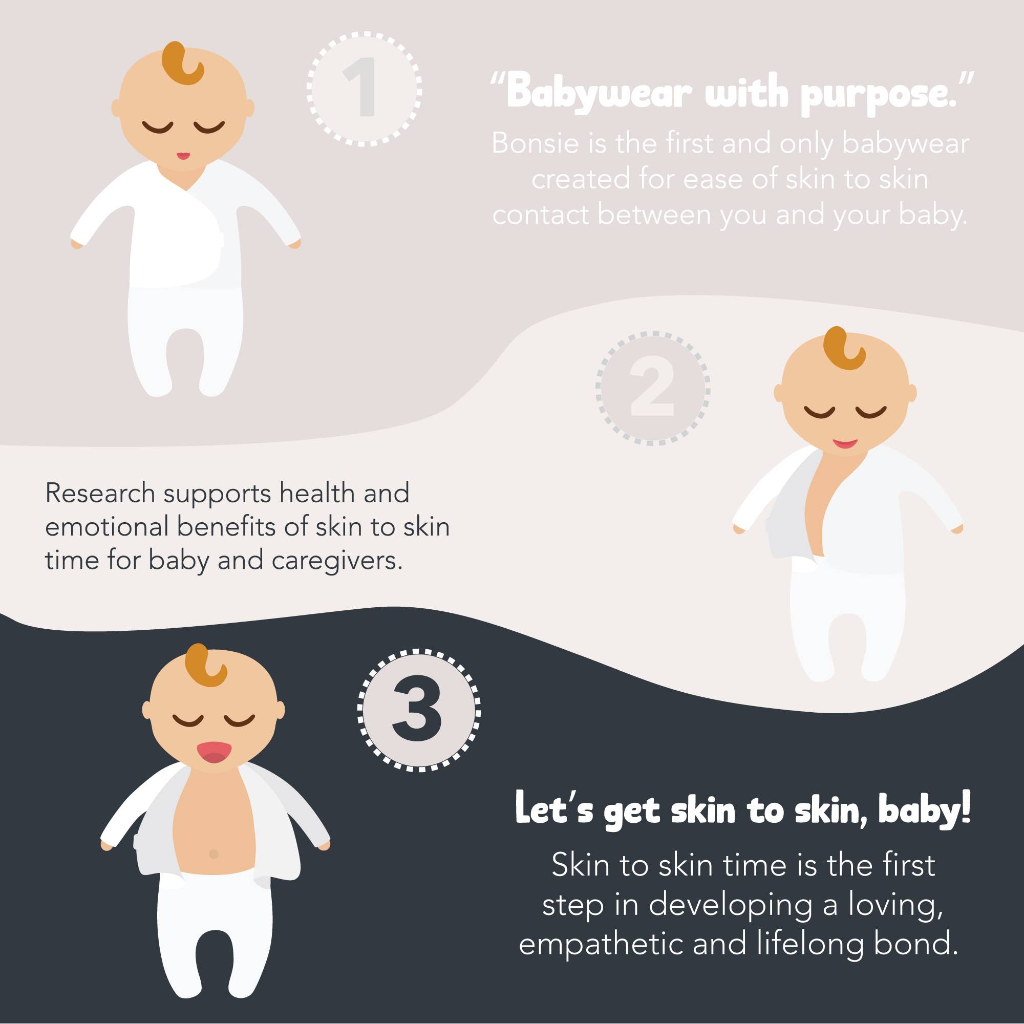 Bonsie Skin to Skin Babywear Footie - Berry Twist