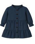 Tula Chambray Ruffle Shirt Dress