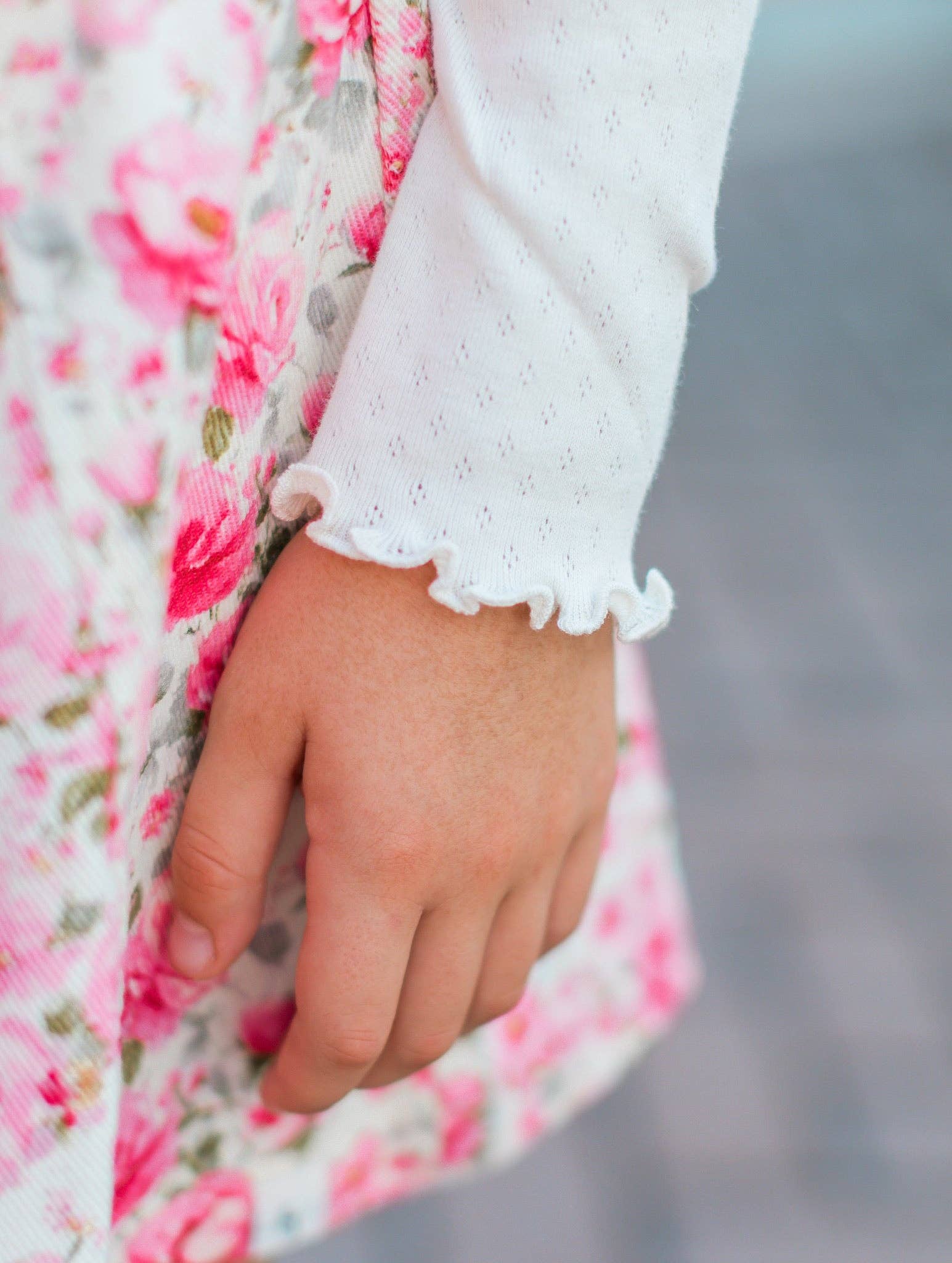 Cream Pointelle Layering Shirt