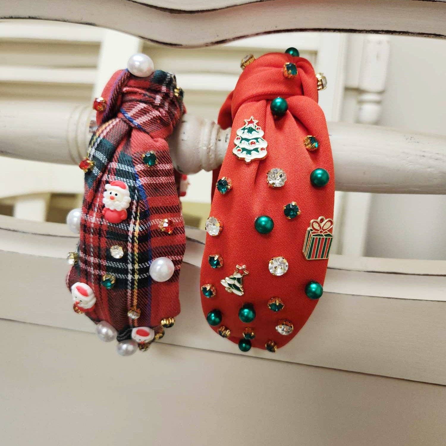 Beaded Headband - Santa&#39;s Helper