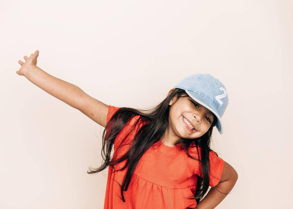 Denim Number Baseball Hat: 1 / Toddler (1Y-4Y)