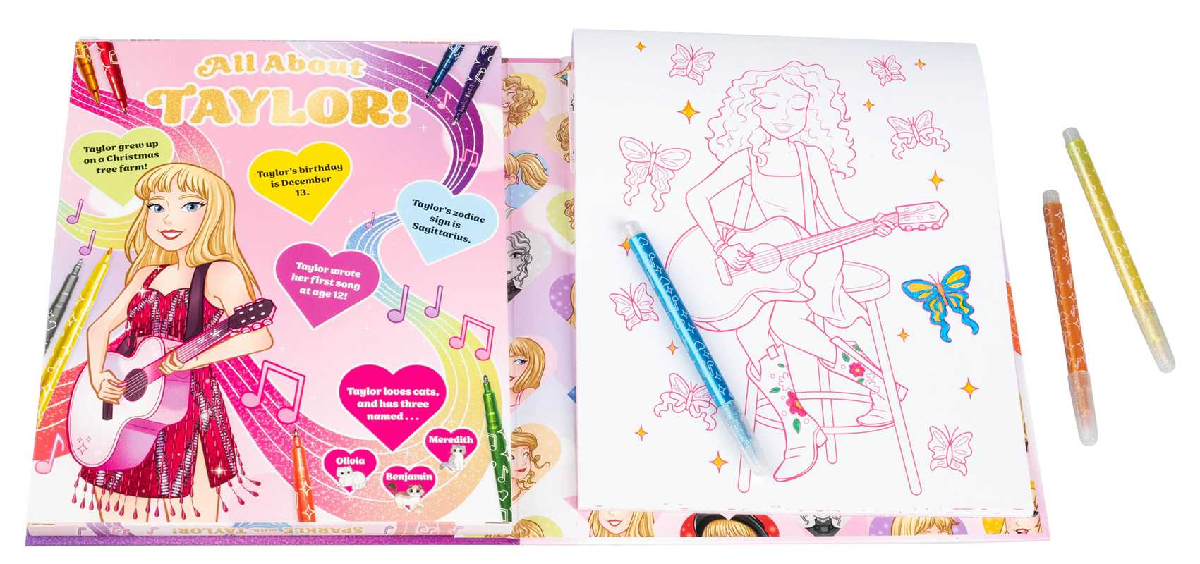 Sparkle with Taylor! A Glitter Coloring Kit by Editors of Silver Dolphin Books: Kit - Paperback; 64 pages / English