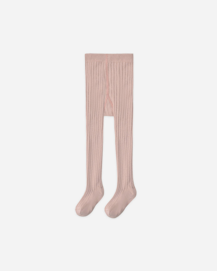 Rylee + Cru Ribbed Tights in Rosewood