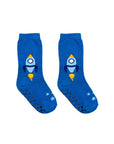 3D Packaged Crew Socks - Kids - Rocket Ship in Space - Blue