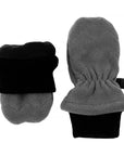 Jan & Jul Dark Grey Fleece Mittens