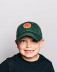 Basketball Patch Baseball Hat: Hunter Green / Toddler (1Y-4Y)