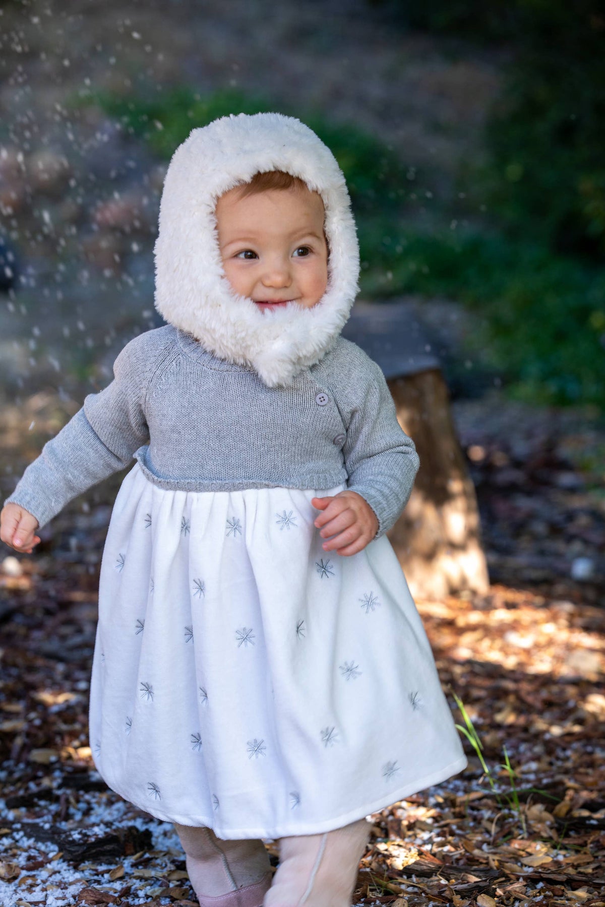 Baby Toddler Soft Knit Earflap Hat with Chin Strap