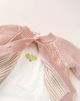 Cotton Brioche Cardigan Pink Baby Kids Girls Clothing : Blush