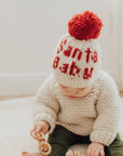 Santa Baby Hand Knit Beanie Baby Snow Hat