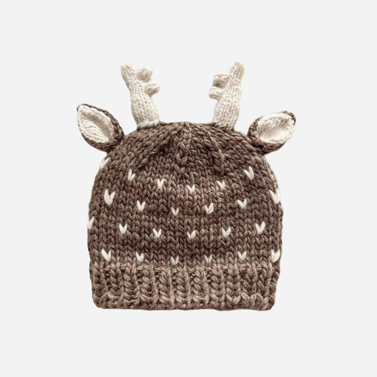 Sawyer Deer Hat Tan Woodland Brown Baby Beanie