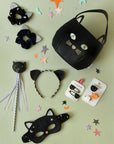 Velvet Black Cat Mask (3-10 Years)