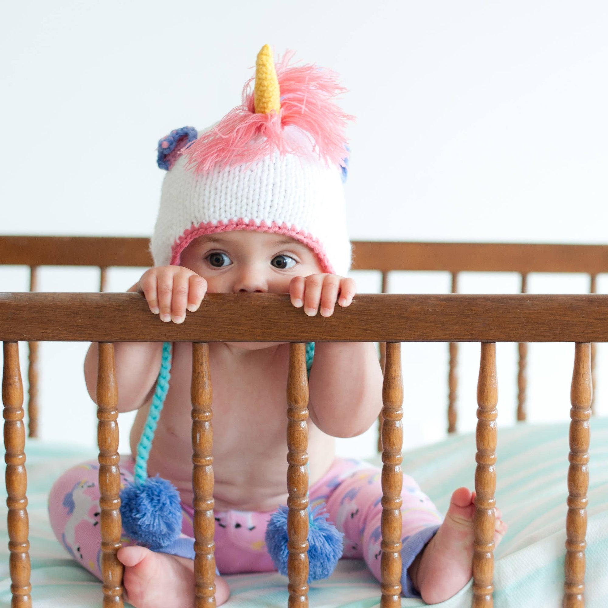 Unicorn Pastel Earflap Beanie Hat Baby &amp; Kids