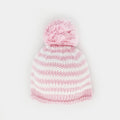 Newborn Baby Pink Pom Pom Beanie Hat