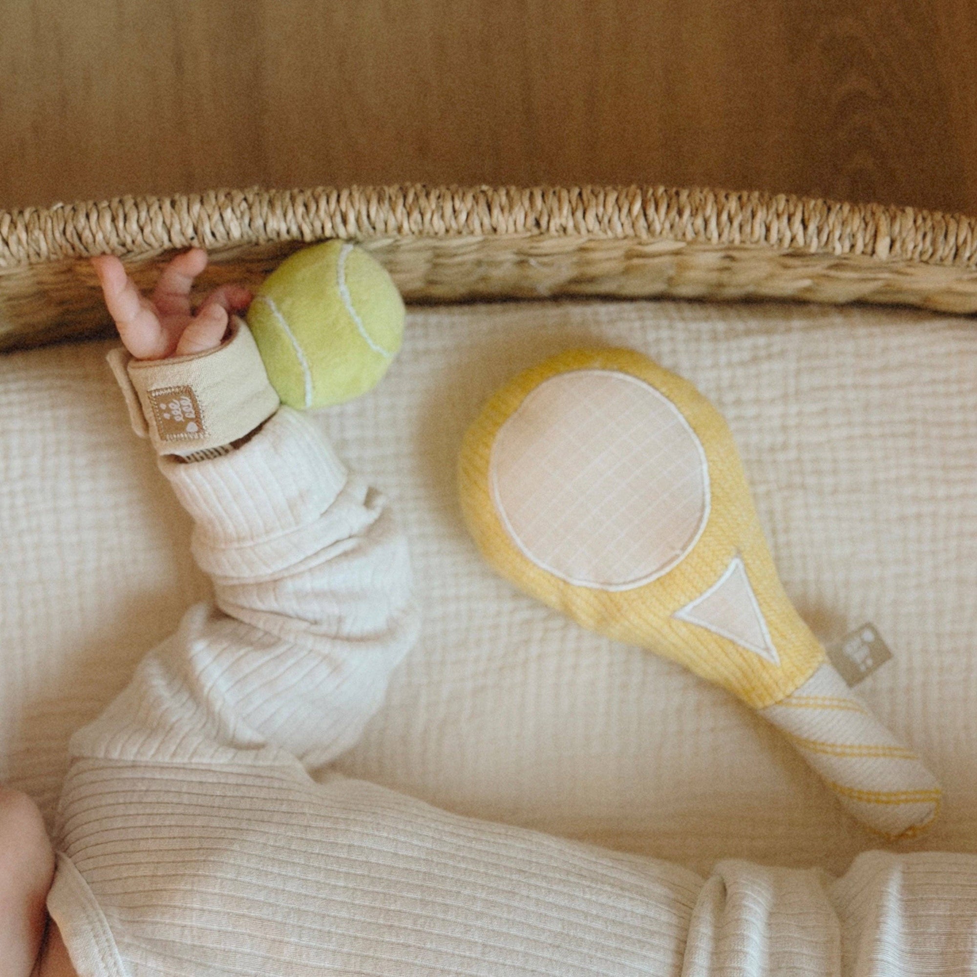 First Serve // Baby wrist rattle