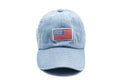 Flag Patch Baseball hat: Denim / Toddler (1Y-4Y)