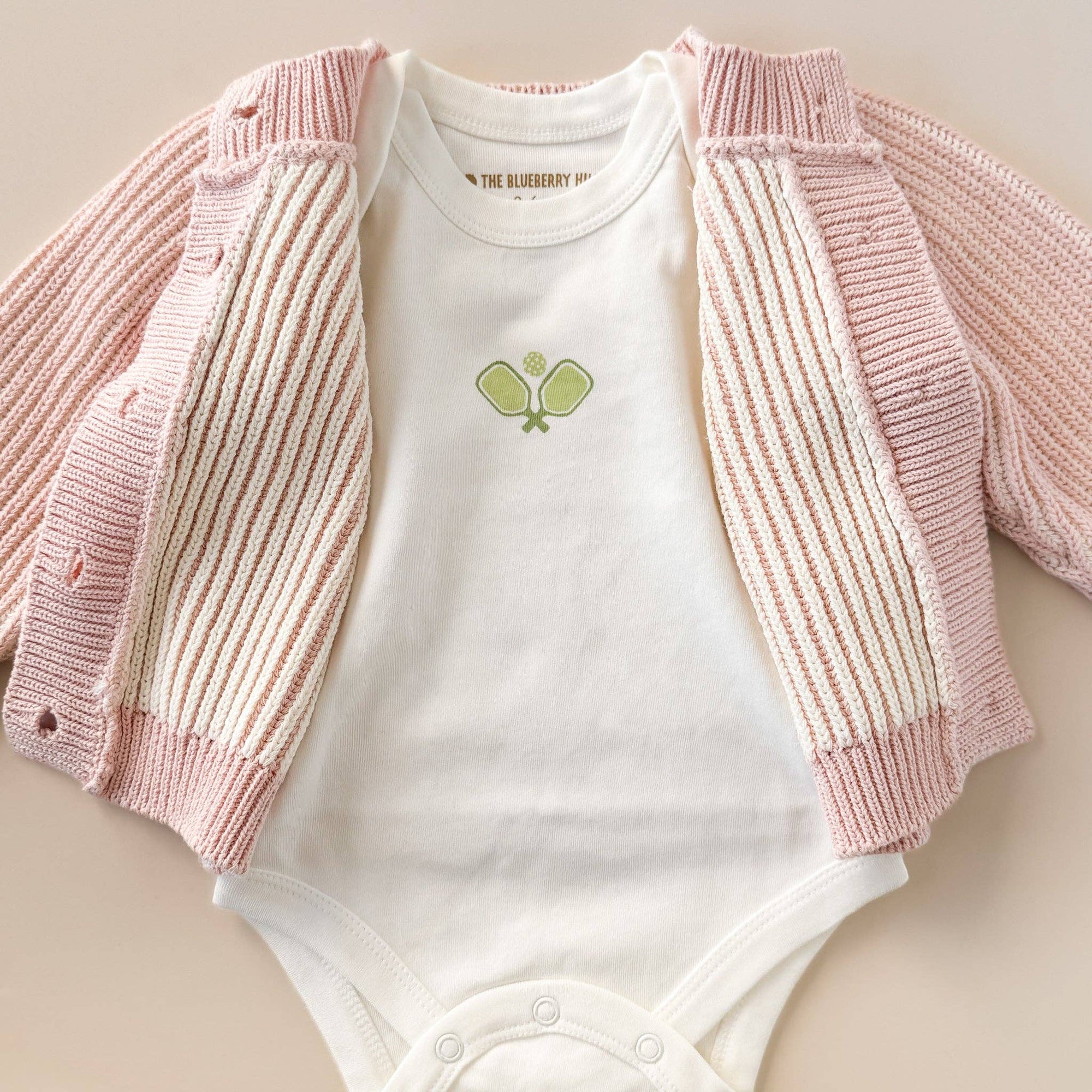Cotton Brioche Cardigan Pink Baby Kids Girls Clothing : Blush