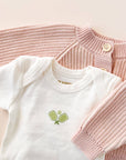 Cotton Brioche Cardigan Pink Baby Kids Girls Clothing : Blush