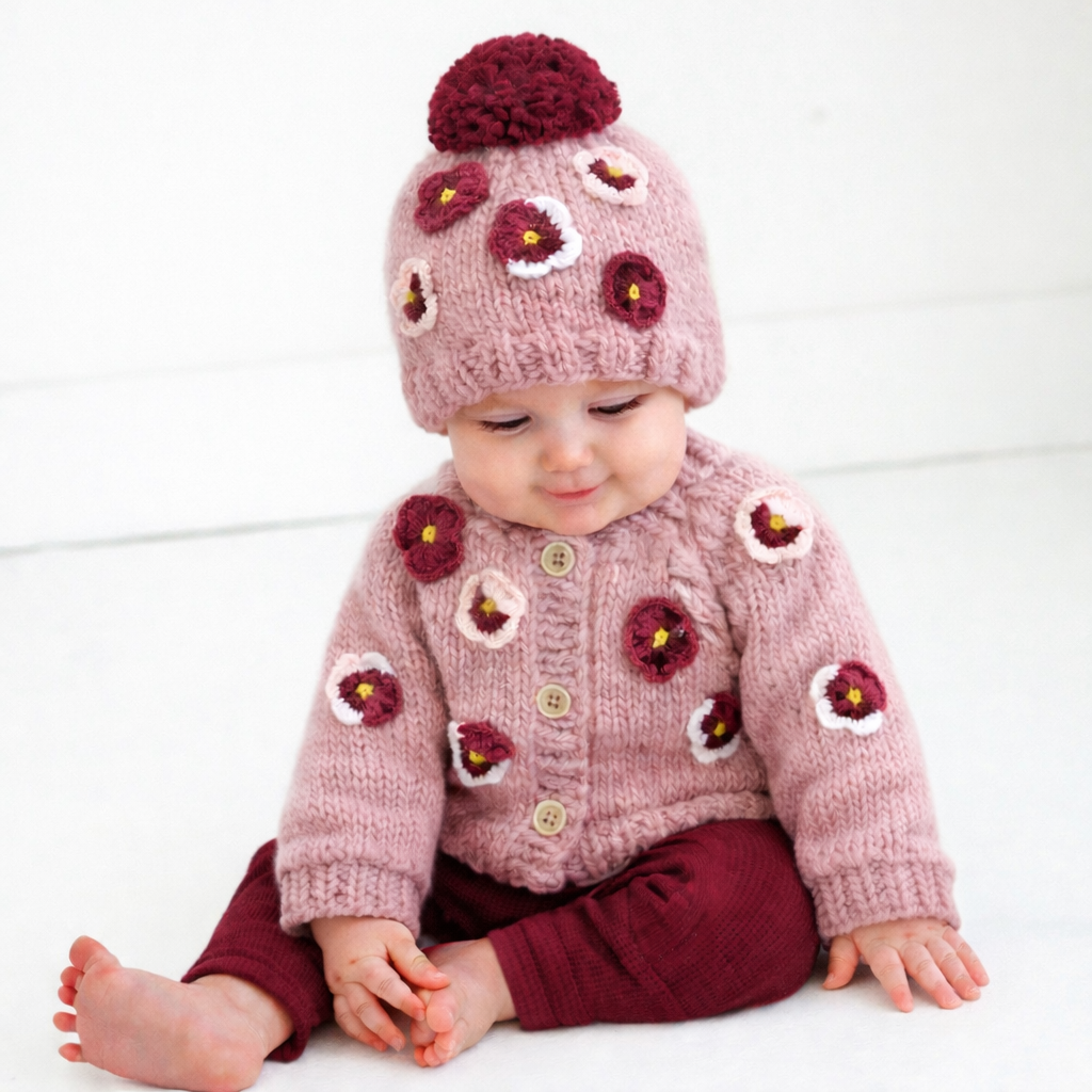 Pansy Cardigan Rosy for Baby &amp; Toddler