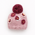 Pansy Rosy Beanie Hat for Baby & Kids