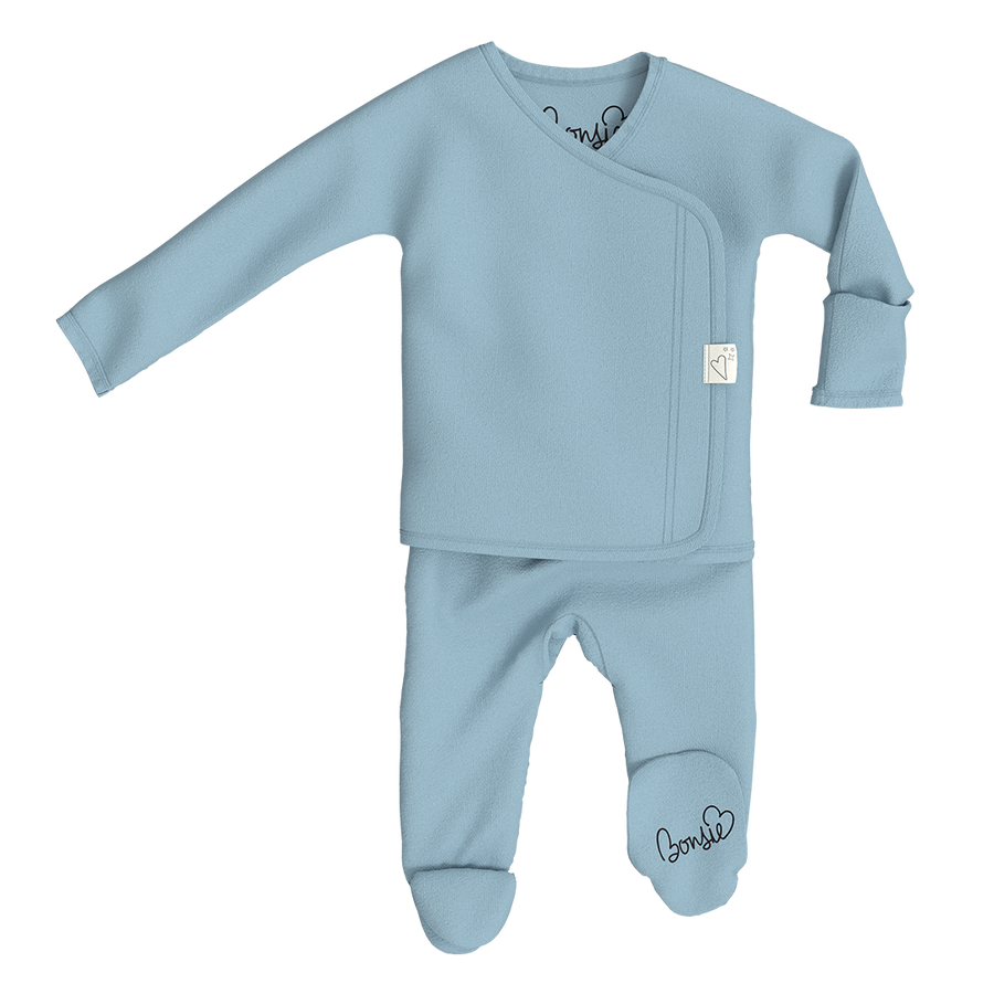 Bonsie Skin to Skin Babywear Footie - Ripple