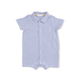 Angel Dear Micro Gingham Blue Blizzard - Polo Shortie
